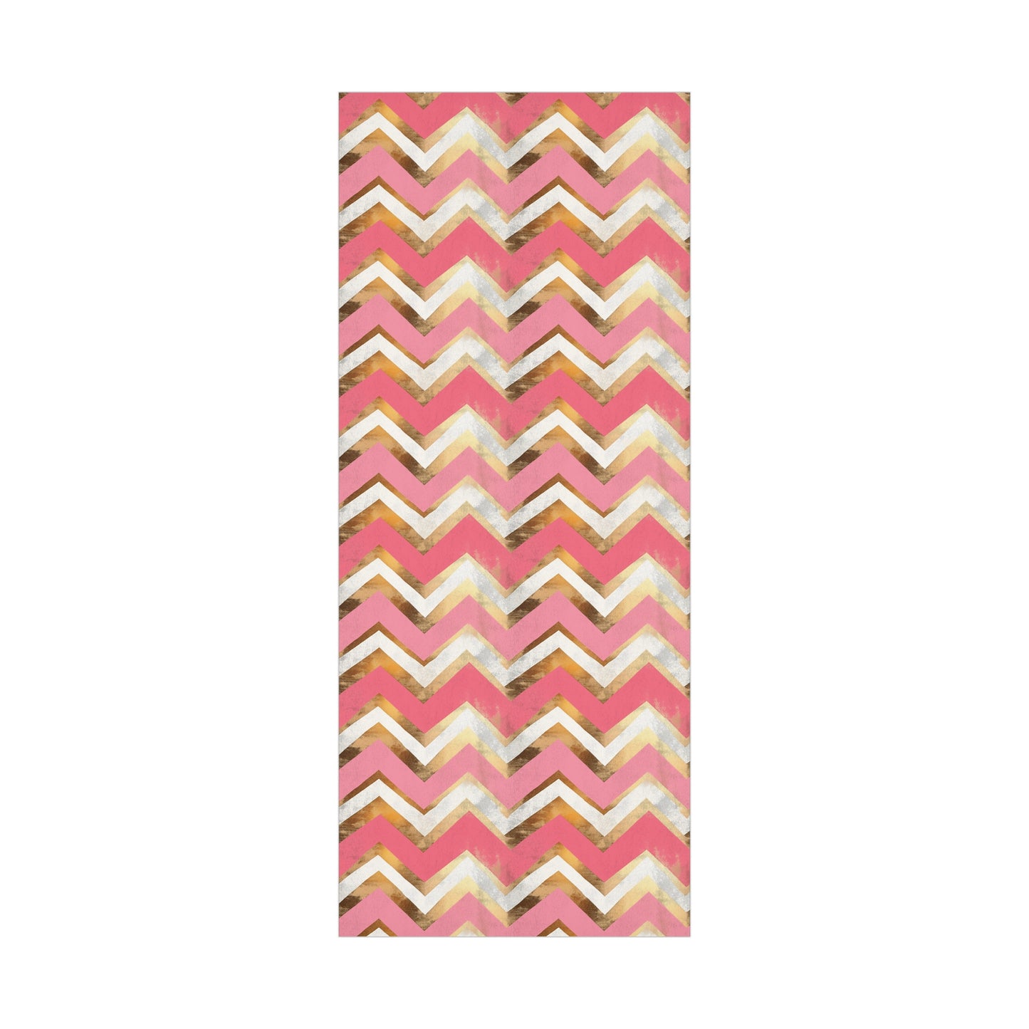 Pink and Gold Chevron Gift Wrap Papers