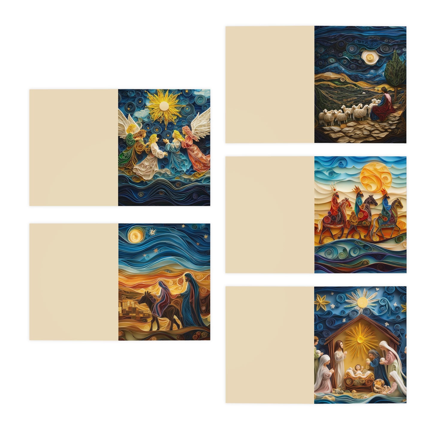 Born to Save: The Nativity Collection Greeting Cards (5-Pack)