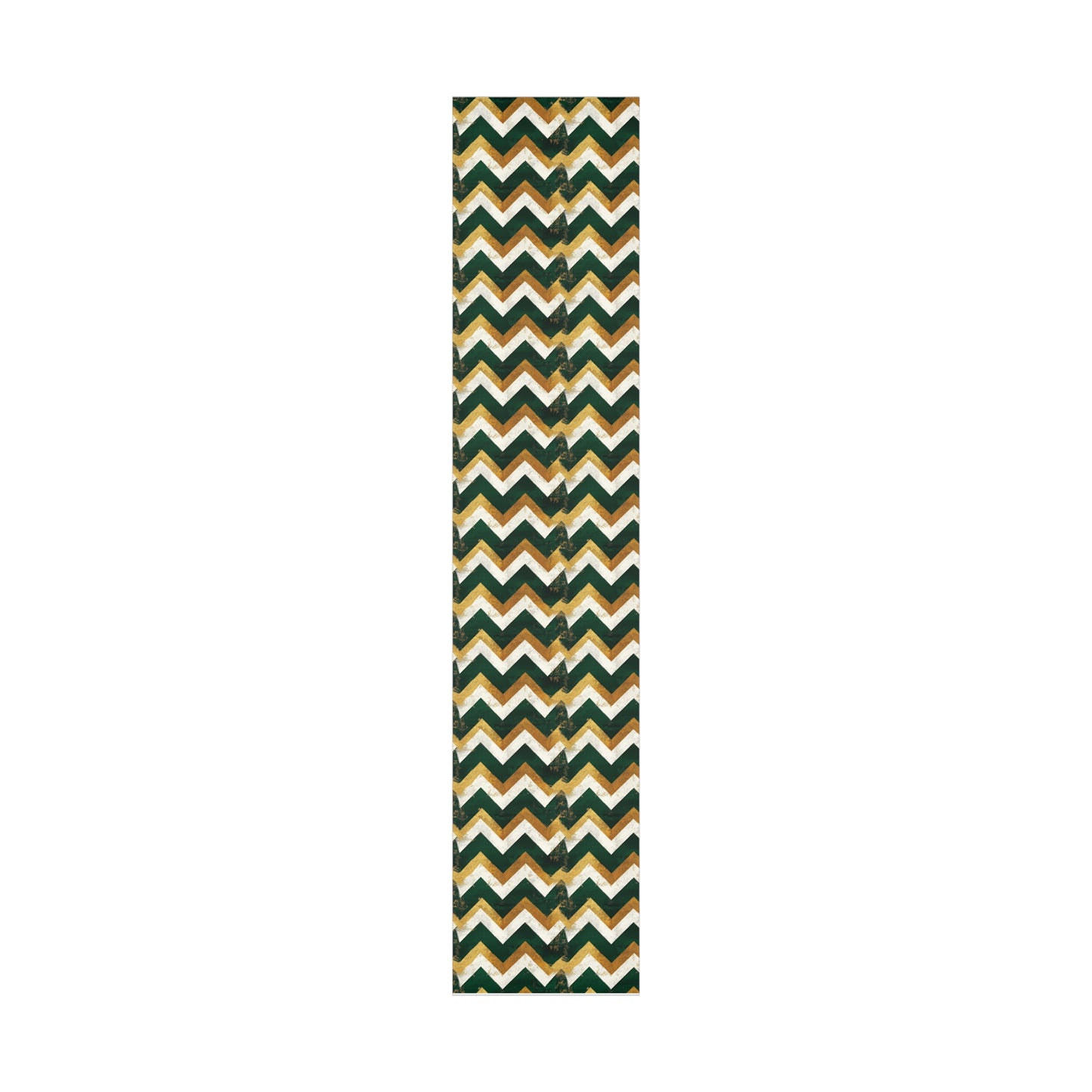 Green and Gold Chevron Gift Wrap Papers