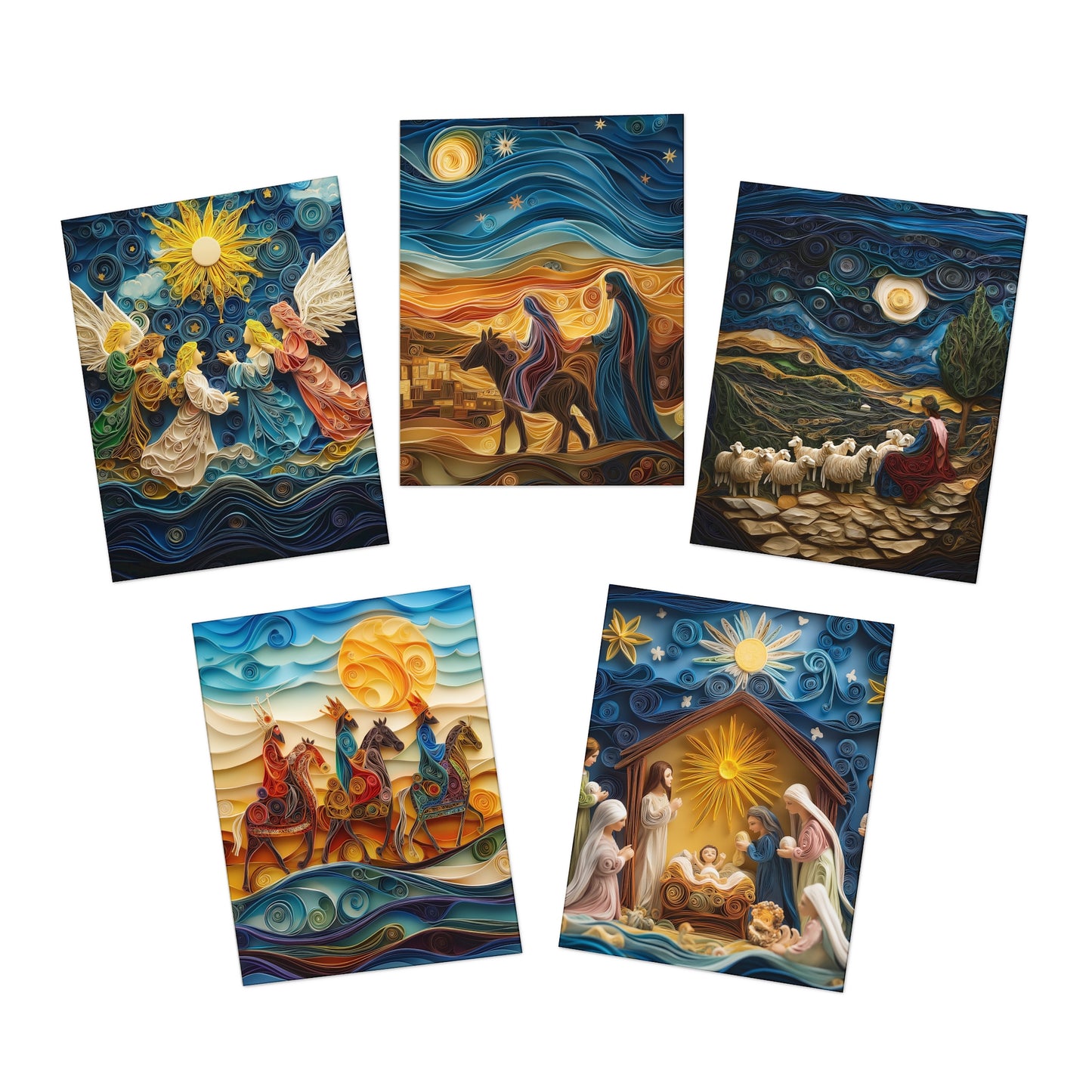 Born to Save: The Nativity Collection Greeting Cards (5-Pack)